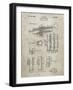 PP141- Sandstone Selmer 1939 Trumpet Patent Poster-Cole Borders-Framed Giclee Print