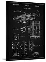 PP141- Vintage Black Selmer 1939 Trumpet Patent Poster-Cole Borders-Stretched Canvas