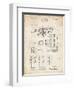 PP141- Vintage Parchment Selmer 1939 Trumpet Patent Poster-Cole Borders-Framed Giclee Print