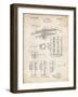 PP141- Vintage Parchment Selmer 1939 Trumpet Patent Poster-Cole Borders-Framed Giclee Print