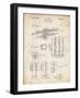 PP141- Vintage Parchment Selmer 1939 Trumpet Patent Poster-Cole Borders-Framed Giclee Print