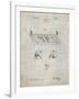 PP142- Antique Grid Parchment Football Board Game Patent Poster-Cole Borders-Framed Giclee Print