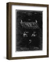 PP142- Black Grunge Football Board Game Patent Poster-Cole Borders-Framed Giclee Print