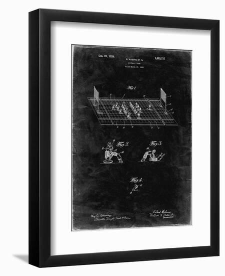 PP142- Black Grunge Football Board Game Patent Poster-Cole Borders-Framed Giclee Print