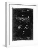PP142- Black Grunge Football Board Game Patent Poster-Cole Borders-Framed Giclee Print