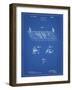 PP142- Blueprint Football Board Game Patent Poster-Cole Borders-Framed Giclee Print