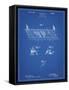 PP142- Blueprint Football Board Game Patent Poster-Cole Borders-Framed Stretched Canvas