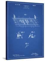 PP142- Blueprint Football Board Game Patent Poster-Cole Borders-Stretched Canvas