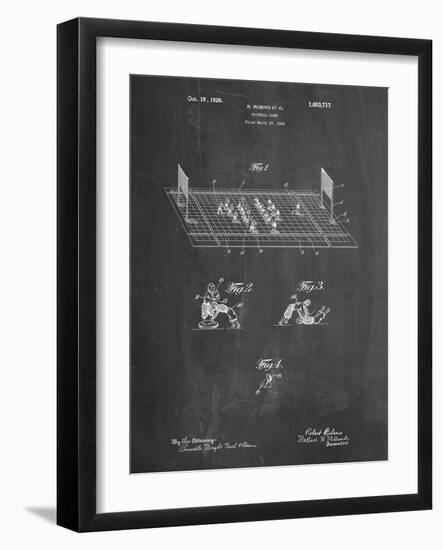 PP142- Chalkboard Football Board Game Patent Poster-Cole Borders-Framed Giclee Print