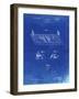 PP142- Faded Blueprint Football Board Game Patent Poster-Cole Borders-Framed Giclee Print