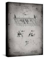 PP142- Faded Grey Football Board Game Patent Poster-Cole Borders-Stretched Canvas