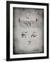 PP142- Faded Grey Football Board Game Patent Poster-Cole Borders-Framed Giclee Print