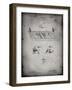 PP142- Faded Grey Football Board Game Patent Poster-Cole Borders-Framed Giclee Print