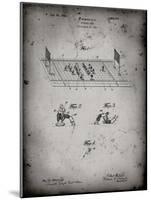 PP142- Faded Grey Football Board Game Patent Poster-Cole Borders-Mounted Giclee Print