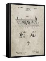 PP142- Sandstone Football Board Game Patent Poster-Cole Borders-Framed Stretched Canvas