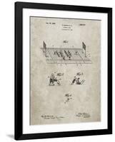 PP142- Sandstone Football Board Game Patent Poster-Cole Borders-Framed Giclee Print