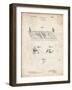 PP142- Vintage Parchment Football Board Game Patent Poster-Cole Borders-Framed Giclee Print