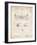 PP142- Vintage Parchment Football Board Game Patent Poster-Cole Borders-Framed Giclee Print