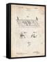 PP142- Vintage Parchment Football Board Game Patent Poster-Cole Borders-Framed Stretched Canvas