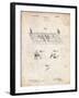 PP142- Vintage Parchment Football Board Game Patent Poster-Cole Borders-Framed Giclee Print