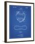 PP143- Blueprint Baseball Stitching Patent-Cole Borders-Framed Giclee Print