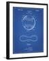 PP143- Blueprint Baseball Stitching Patent-Cole Borders-Framed Giclee Print