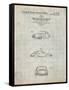 PP144- Antique Grid Parchment 1964 Porsche 911  Patent Poster-Cole Borders-Framed Stretched Canvas