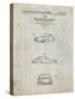 PP144- Antique Grid Parchment 1964 Porsche 911  Patent Poster-Cole Borders-Stretched Canvas