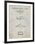 PP144- Antique Grid Parchment 1964 Porsche 911  Patent Poster-Cole Borders-Framed Giclee Print
