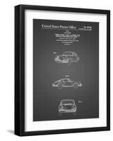 PP144- Black Grid 1964 Porsche 911  Patent Poster-Cole Borders-Framed Giclee Print