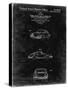 PP144- Black Grunge 1964 Porsche 911  Patent Poster-Cole Borders-Stretched Canvas