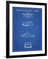 PP144- Blueprint 1964 Porsche 911  Patent Poster-Cole Borders-Framed Giclee Print