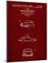 PP144- Burgundy 1964 Porsche 911  Patent Poster-Cole Borders-Mounted Giclee Print