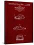 PP144- Burgundy 1964 Porsche 911  Patent Poster-Cole Borders-Stretched Canvas
