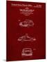 PP144- Burgundy 1964 Porsche 911  Patent Poster-Cole Borders-Mounted Premium Giclee Print