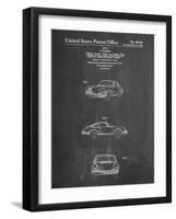 PP144- Chalkboard 1964 Porsche 911  Patent Poster-Cole Borders-Framed Giclee Print