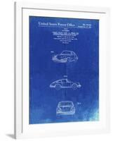 PP144- Faded Blueprint 1964 Porsche 911  Patent Poster-Cole Borders-Framed Giclee Print