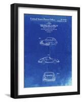 PP144- Faded Blueprint 1964 Porsche 911  Patent Poster-Cole Borders-Framed Giclee Print