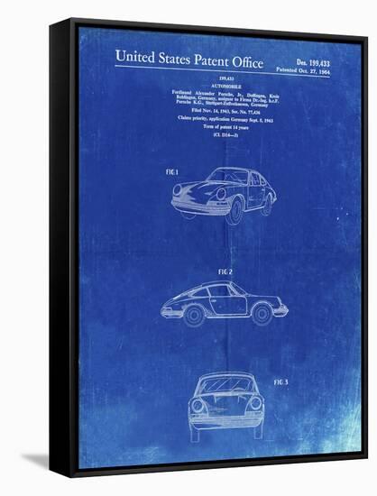 PP144- Faded Blueprint 1964 Porsche 911  Patent Poster-Cole Borders-Framed Stretched Canvas