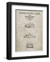 PP144- Sandstone 1964 Porsche 911  Patent Poster-Cole Borders-Framed Premium Giclee Print