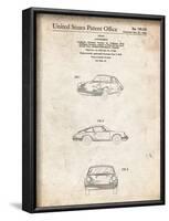 PP144- Vintage Parchment 1964 Porsche 911  Patent Poster-Cole Borders-Framed Giclee Print