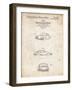 PP144- Vintage Parchment 1964 Porsche 911  Patent Poster-Cole Borders-Framed Giclee Print