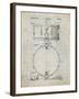 PP147- Antique Grid Parchment Slingerland Snare Drum Patent Poster-Cole Borders-Framed Giclee Print