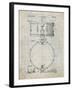 PP147- Antique Grid Parchment Slingerland Snare Drum Patent Poster-Cole Borders-Framed Giclee Print