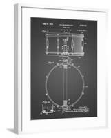 PP147- Black Grid Slingerland Snare Drum Patent Poster-Cole Borders-Framed Giclee Print