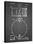 PP147- Black Grid Slingerland Snare Drum Patent Poster-Cole Borders-Stretched Canvas