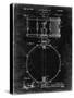 PP147- Black Grunge Slingerland Snare Drum Patent Poster-Cole Borders-Stretched Canvas