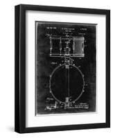 PP147- Black Grunge Slingerland Snare Drum Patent Poster-Cole Borders-Framed Premium Giclee Print