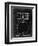 PP147- Black Grunge Slingerland Snare Drum Patent Poster-Cole Borders-Framed Premium Giclee Print