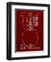 PP147- Burgundy Slingerland Snare Drum Patent Poster-Cole Borders-Framed Giclee Print